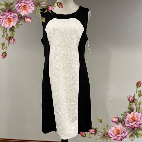 DressBarn Sleeveless boat neck Midi formal Dress size 16 - Picture 1 of 13